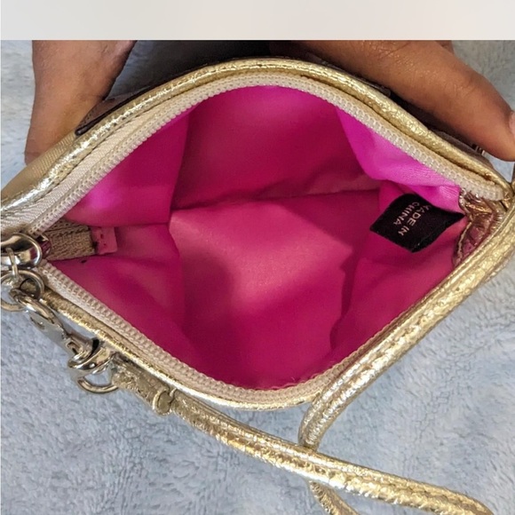 Coach Poppy Tan Logo Print Wristlet - Picture 3 of 3